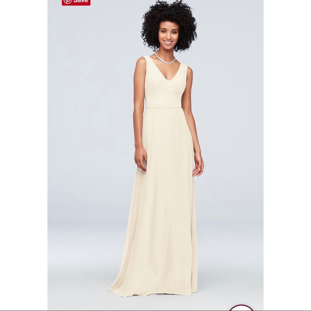 NWT David’s Bridal Ivory Bridesmaid Dress #F19938